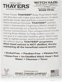 img 1 attached to Thayers Rose Petal Witch Hazel with Aloe Vera - 12 oz.(2 pack): Natural Skincare Duo for a Radiant Complexion