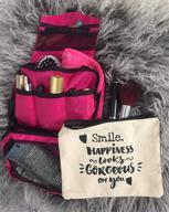 hanging toiletries cosmetic happiness gorgeous logo