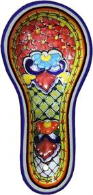 img 3 attached to Красочная кухонная подставка для ложки Talavera