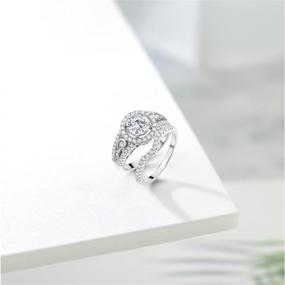 img 1 attached to Moissanite Gem Stone King Engagement Women's Jewelry