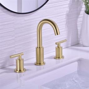 img 3 attached to 🚿 TRUSTMI Bathroom Widespread Brushed Faucet with Included Accessories