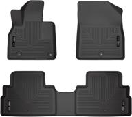 husky liners 95691 | weatherbeater front & 2nd seat 🐾 floor mats for 2020 kia telluride - premium quality and durability logo