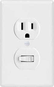 img 1 attached to 🔌 Bates- White Outlet Covers: Pack of 12, Effective Wall Plates for Electrical Outlets