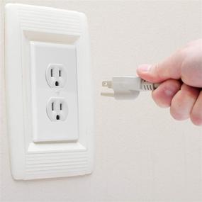 img 2 attached to 🔌 Bates- White Outlet Covers: Pack of 12, Effective Wall Plates for Electrical Outlets