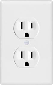 img 3 attached to 🔌 Bates- White Outlet Covers: Pack of 12, Effective Wall Plates for Electrical Outlets