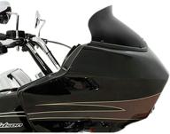 🛡️ memphis shades mep85911 black windshield: perfect oem fairing shield replacement for 2015-2016 fltr road glide (5-inch) logo