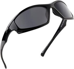 img 4 attached to 🕶️ Protect Your Eyes with Calamus Turmoil Polarized Sport Sunglasses - Ideal for Driving, Fishing, Cycling, and Running, Offering UV Protection for Men and Women