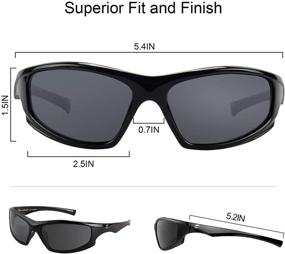 img 3 attached to 🕶️ Protect Your Eyes with Calamus Turmoil Polarized Sport Sunglasses - Ideal for Driving, Fishing, Cycling, and Running, Offering UV Protection for Men and Women