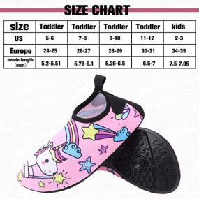 img 3 attached to 🦄 Unicorn Toddler Water Shoes: Quick Dry, Non-Slip, Beach & Outdoor Sports Swim Shoes