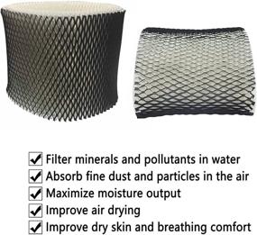 img 3 attached to 🔍 Mumaxun 2pcs Replacement HWF64 Humidifier Filter B for Holmes, Sunbeam, Bionaire - HM1730, HM1745, HM1746, HM1750, HM2200, SCM1745, SCM1746, BWF64, BWF64CS, BCM1745, BCM1745-C, BCM2200 - Efficient Filters for Optimal Air Moisture