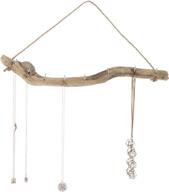 🌿 8-hook natural driftwood branch wall hanging necklace jewelry storage organizer by mygift - handmade, enhancing seo логотип