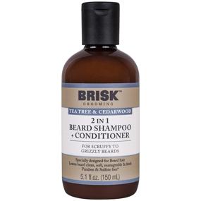 img 1 attached to 🧔 Brisk Grooming Beard Care Set: Achieve Optimal Beard Care with our 2 Count Set