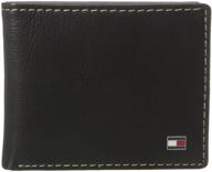 👝 tommy hilfiger blocked leather slimfold wallets for men: accessories, card cases & money organizers logo