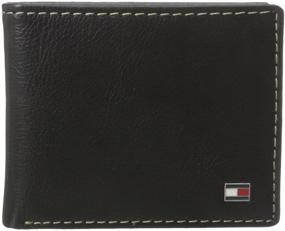 img 4 attached to 👝 Tommy Hilfiger Blocked Leather Slimfold Wallets for Men: Accessories, Card Cases & Money Organizers