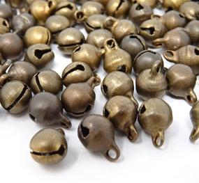 img 1 attached to 🔔 Honbay 100pcs 6mm Fashion Bronze Jingle Bell/Small Bell/Mini Bell for DIY Bracelet, Anklets, Necklace, Knitting, Jewelry Making