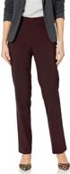 👖 briggs new york women's super stretch millennium welt pocket pull on career pant: professional comfort and functionality at its best logo