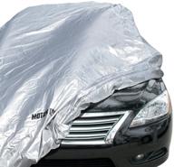 🚗 premium motor trend universal car covers: waterproof, windproof, and all-weather protection for sedans - snow, sun, rain, uv protective outdoor cover logo