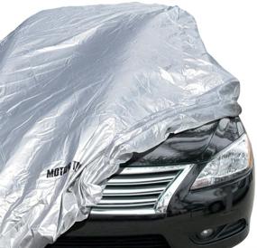 img 4 attached to 🚗 Premium Motor Trend Universal Car Covers: Waterproof, Windproof, and All-Weather Protection for Sedans - Snow, Sun, Rain, UV Protective Outdoor Cover