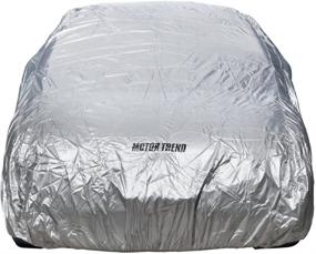 img 2 attached to 🚗 Premium Motor Trend Universal Car Covers: Waterproof, Windproof, and All-Weather Protection for Sedans - Snow, Sun, Rain, UV Protective Outdoor Cover