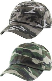 img 1 attached to 🧢 Сотня 100 детских кепок 2 штуки в фиолетовом цвете - детские аксессуары для мальчиков