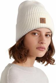 img 4 attached to Beanie Cuffed Winter Acrylic Ribbed Outdoor Recreation for Hiking & Outdoor Recreation Clothing