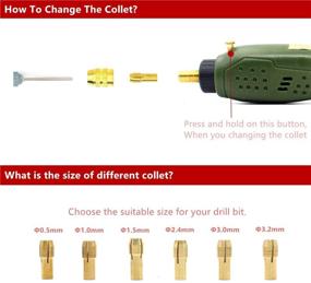 img 1 attached to 🔧 Ultimate Precision Crafting: Sanhooii Mini Rotary Tool Kit with 105pcs Accessories for Wood, Jewelry, Stone & More!