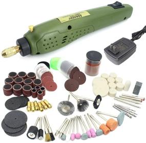 img 4 attached to 🔧 Ultimate Precision Crafting: Sanhooii Mini Rotary Tool Kit with 105pcs Accessories for Wood, Jewelry, Stone & More!