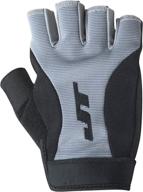 black and grey jt fingerless paintball gloves: enhancing your performance logo