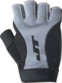 img 1 attached to Black and Grey JT Fingerless Paintball Gloves: Enhancing Your Performance