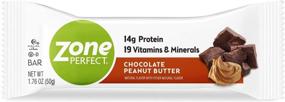 img 4 attached to 🍫 Zone Perfect Protein Nutrition Bars: 20 Count, 14g Protein, Vitamins & Minerals, Chocolate Peanut Butter Flavor