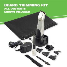 img 2 attached to Wahl Groomsman Rechargeable Beard Trimmer for Men - Corded/Cordless Grooming Kit for Facial Hair - Hair Clipper, Shaver & Groomer - Model 9918-6171