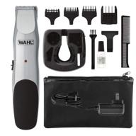 wahl groomsman rechargeable beard trimmer for men - corded/cordless grooming kit for facial hair - hair clipper, shaver & groomer - model 9918-6171 logo