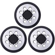 🛠️ yijiang 3 packs metal 5 inch 8 hole hook &amp; loop replacement sander pad - compatible with dewalt dwe6421/6421k, dwe6423/6423k, dcw210b random orbital sander - replace for pad part number dwe64233 &amp; n329079 - enhanced seo logo