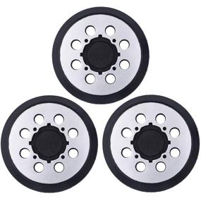 img 4 attached to 🛠️ YIJIANG 3 Packs Metal 5 inch 8 Hole Hook &amp; Loop Replacement Sander Pad - Compatible with DeWalt DWE6421/6421K, DWE6423/6423K, DCW210B Random Orbital Sander - Replace for Pad Part Number DWE64233 &amp; N329079 - Enhanced SEO