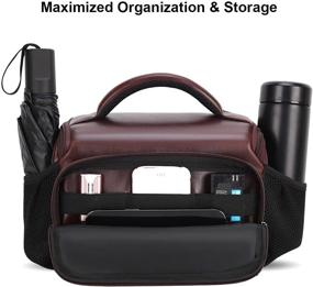 img 1 attached to DOMISO Camera Bag Case Waterproof Anti-Shock Shoulder Bag For SLR DSLR Compatible With Nikon D90 D7000 D5300/Canon 60D 700D 5D2/Sony A580 A900/OLYMPUS/Fujifilm/Sony/Panasonic/Pentax/Samsung Camera & Photo
