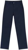 👖 nautica boys' school uniform twill pant: flat front design for style and comfort logo