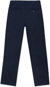 img 3 attached to 👖 Nautica Boys' School Uniform Twill Pant: Flat Front Design for Style and Comfort