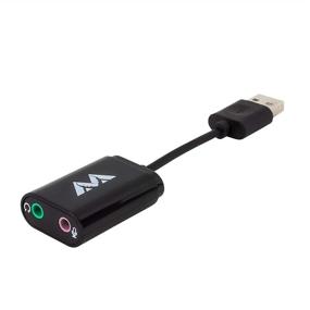 img 4 attached to USB Stereo Sound Card Adapter for Microphones and Headphones - Antlion Audio, Compatible with PCs, PS4, and USB-Ready Devices, Type-A USB to 3.5mm Audio and Mic Jacks
