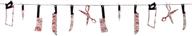🔪 amscan 670155 bloody weapon garland 7 1/2' - creepy halloween party decorations logo