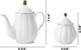 img 3 attached to 🍶 BTaT Classic Creamer Porcelain Serving: Elegant and Timeless Addition to Your Table