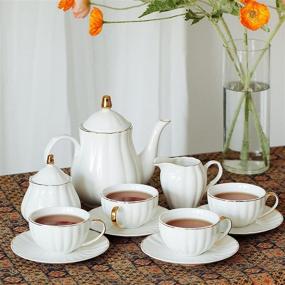 img 1 attached to 🍶 BTaT Classic Creamer Porcelain Serving: Elegant and Timeless Addition to Your Table