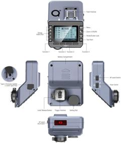 img 3 attached to 📸 Neewer Q-N TTL Беспроводной спускатель вспышки: Синхронизация высокой скорости, 5 кнопок группировки, Световая подсветка АФ - Совместим с NW420 NW655 S101 PRO Flash Monolight