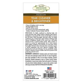 img 3 attached to 🌟 STAR BRITE One-Step Teak Cleaner & Brightener 16 oz - Ultimate Solution for Teak Cleaning & Restoration