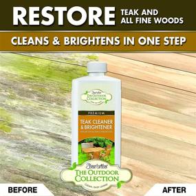 img 1 attached to 🌟 STAR BRITE One-Step Teak Cleaner & Brightener 16 oz - Ultimate Solution for Teak Cleaning & Restoration