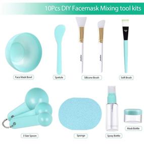 img 3 attached to Ultimate Facial Mask Mixing Set: Face Mask Mixing Bowl with Tools and Brushes – 10PCS Kit