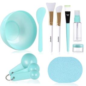 img 4 attached to Ultimate Facial Mask Mixing Set: Face Mask Mixing Bowl with Tools and Brushes – 10PCS Kit