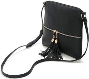 img 1 attached to DukeTea Medium Crossbody Crossover Handbag Women's Handbags & Wallets