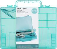 we r memory keepers crop-a-dile big bite case, teal: convenient storage solution for your crafting tool logo