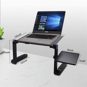 img 2 attached to Outamateur Adjustable Laptop Stand - Enhance Comfort and Productivity with this Portable Laptop Workstation!