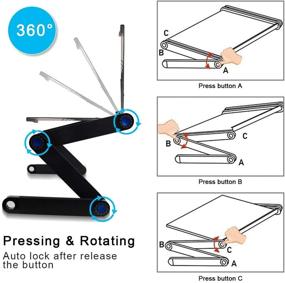 img 1 attached to Outamateur Adjustable Laptop Stand - Enhance Comfort and Productivity with this Portable Laptop Workstation!